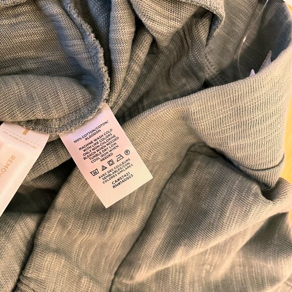 Lou & Grey Women's Marled Midi Skirt Size Large Green Pull On Side Slits NWT - Picture 9 of 9